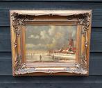 mooi wintergezichtje, Antiek en Kunst, Kunst | Schilderijen | Klassiek, Ophalen of Verzenden