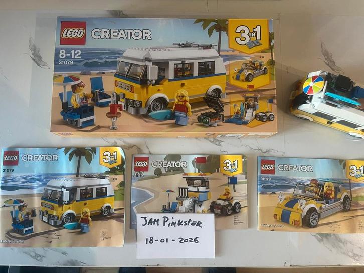 Lego 31079 - Surfer Busje, Kinderen en Baby's, Speelgoed | Duplo en Lego, Zo goed als nieuw, Lego, Complete set, Ophalen of Verzenden