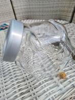 Grote glazen voorraadpot met schroefdeksel., Glas of Glazen, Ophalen of Verzenden, Overige stijlen, Glas