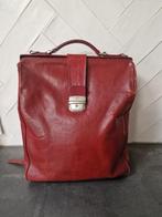 Rode leren H.J de Rooij schouder/hand/rugtas., Ophalen of Verzenden, Zo goed als nieuw, Rood, Handtas