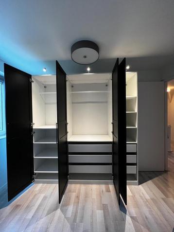 Grote Ikea Pax kast met verlichting - Nieuwstaat! - afbeelding 2