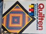 Quilt en applicatie boek, Ophalen of Verzenden, Zo goed als nieuw, Borduren en Naaien