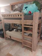 Steigerhouten Stapelbed 80x200, Huis en Inrichting, Slaapkamer | Stapelbedden en Hoogslapers, Ophalen, Eenpersoons, 160 tot 180 cm