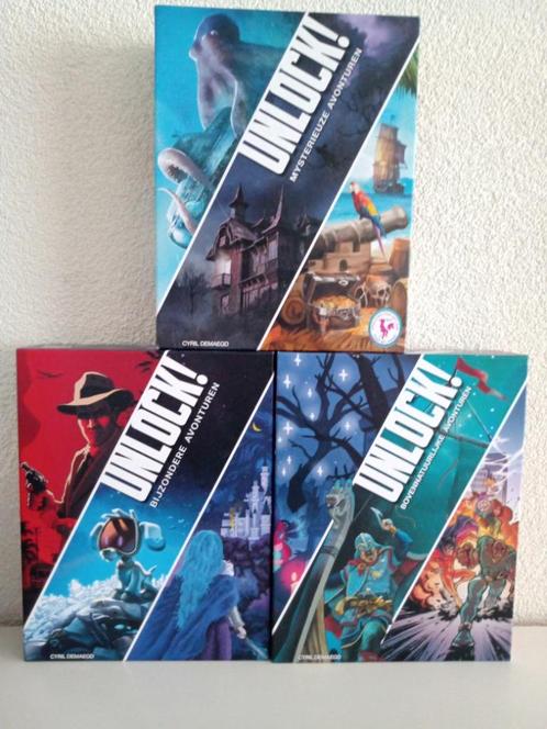 Allerlei UNLOCK! Spellen, Hobby en Vrije tijd, Gezelschapsspellen | Overige, Zo goed als nieuw, Ophalen of Verzenden