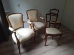 4 stoelen Queen Anne stijl, Antiek en Kunst, Antiek | Meubels | Stoelen en Banken, Ophalen