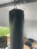 Bokszak, bankje, 2 stangen en gewichten, sport bal, riem, Ophalen, Zo goed als nieuw, Bokszak