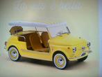 Norev 1:18 Fiat 500 Jolly - Oranje/Geel - Nieuw, Fiat, Auto, Nieuw, Norev