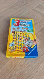 3 Op Een Rij! Ravensburger, Hobby en Vrije tijd, Gezelschapsspellen | Bordspellen, Ophalen, Zo goed als nieuw, Ravensburger, Reisspel