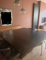 Wengé Houten Tafel - 140x140 cm, Ophalen, Gebruikt, 100 tot 150 cm, Vierkant