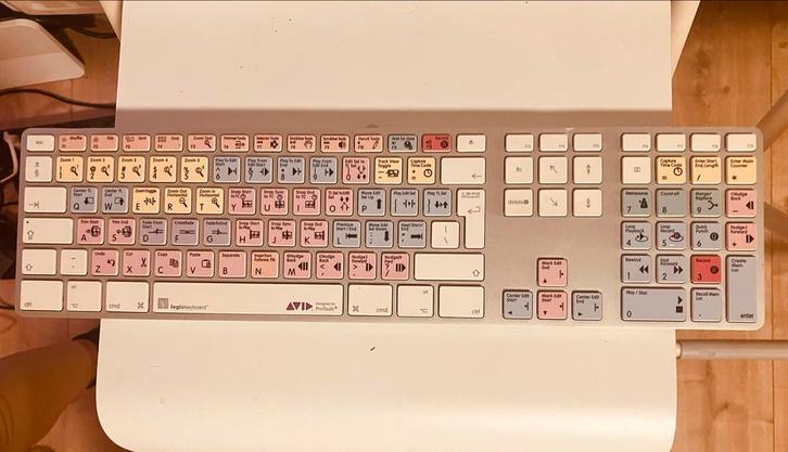 Logickeyboard Pro tools Mac - Goede Staat, Computers en Software, Toetsenborden, Gebruikt, Qwerty, Bedraad, Multimediatoetsen