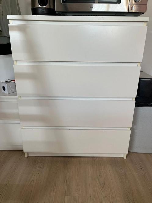 Ikea Malm ladekast 80x100 cm wit, Huis en Inrichting, Kasten | Ladekasten, Zo goed als nieuw, Minder dan 100 cm, 50 tot 100 cm