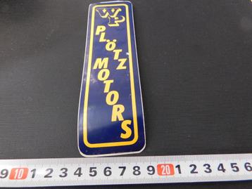 sticker WP Plötz Motors  beschikbaar voor biedingen