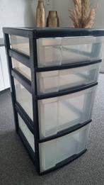 Kunststof ladekast met 4 laden, Huis en Inrichting, Kasten | Ladekasten, Ophalen, Kunststof, Gebruikt, 3 of 4 laden