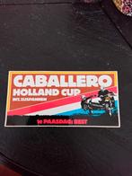Grote sticker , CABALLERO, Holland Cup,  20 cm., Ophalen of Verzenden, Zo goed als nieuw