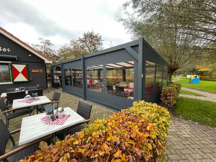 Verandazeilen op maat – Luxe PVC doek, Tuin en Terras, Overkappingen, Nieuw, Veranda, Ophalen