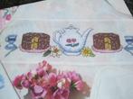 Borduurpatroon  Koffie en gebak   nr 8411, Hobby en Vrije tijd, Borduren en Borduurmachines, Verzenden, Nieuw, Handborduren, Patroon