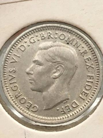 Schitterende 3 pence AUSTRALIË 1951 PL — George VI — UNC