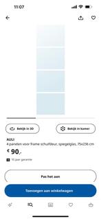 Ikea pax spiegels, Huis en Inrichting, Kasten | Kledingkasten, Gebruikt, Ophalen of Verzenden, 200 cm of meer