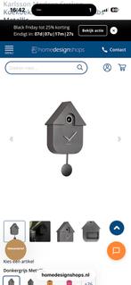 Karlsson cuckoo klok grijs /zilver, Ophalen of Verzenden, Zo goed als nieuw, Wandklok