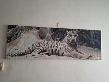 Diamond Painting Tijger op Canvas 120x40 beschikbaar voor biedingen