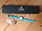 OTS horloge turquoise, Overige merken, Leer, Staal, Nieuw