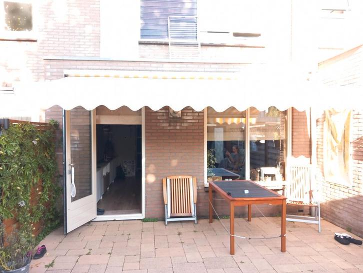 Knikarmscherm - Zonnescherm, Tuin en Terras, Zonneschermen, Gebruikt, Knikarmscherm, 150 tot 300 cm, 250 cm tot 450 cm, Elektrisch
