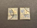 Curacao 1918 Hulpzegel NVPH nr 74-74a gestempeld, Verzenden, Gestempeld