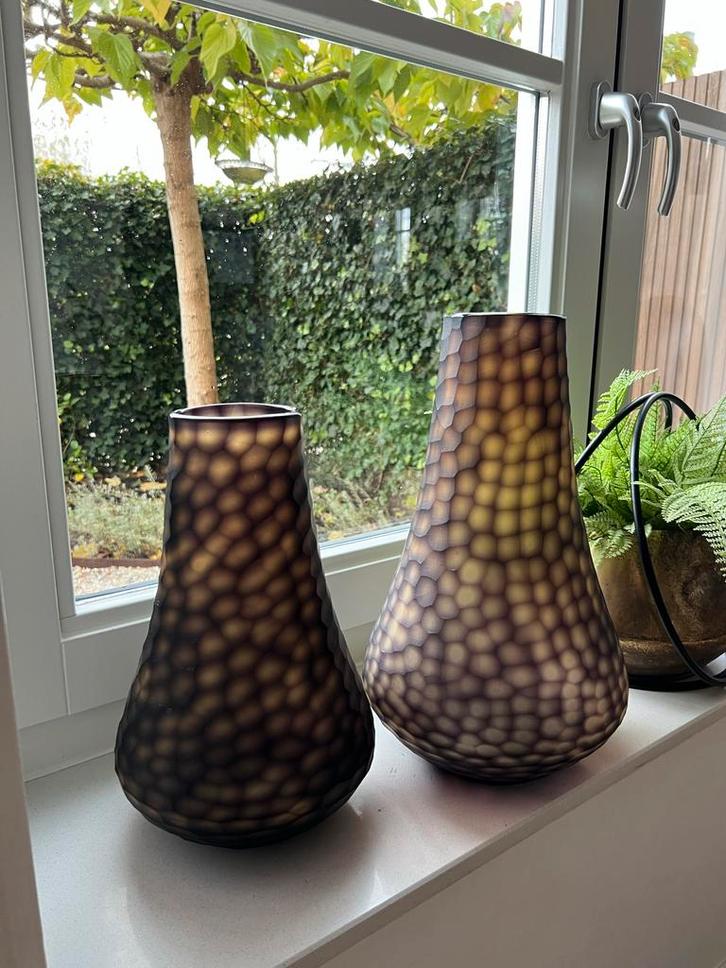 O4Home vazen kleur bruin, Huis en Inrichting, Woonaccessoires | Vazen, Zo goed als nieuw, Overige kleuren, Minder dan 50 cm, Aardewerk of Porselein