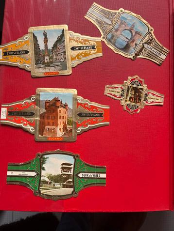 Collectie Vintage Sigarenbandjes beschikbaar voor biedingen
