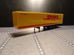 142 awm herpa oplegger dhl 3-as niet compleet 1:87 truck, Ophalen of Verzenden, Gebruikt, Bus of Vrachtwagen, AWM