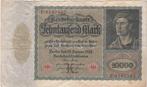 Duitsland bankbiljet 10.000 Mark 19.1.1922, Pick 70 gebruikt, Postzegels en Munten, Ophalen, Duitsland, Los biljet