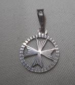 Zilveren vintage hangertje Maltezer kruis nr.174, Verzenden, Zo goed als nieuw, Kruis of Symbool, Zilver