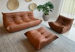 Togo set 3-zitsbank en fauteuil en poef van Ligne Roset, Huis en Inrichting, Banken | Sofa's en Chaises Longues, Ophalen, Zo goed als nieuw