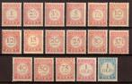 Ned-Indie Port 23/39 ongebruikt 1914-1940, Postzegels en Munten, Postzegels | Nederlands-Indië en Nieuw-Guinea, Ophalen of Verzenden