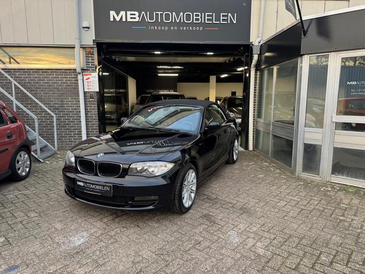 BMW 1-serie Cabrio 118i/Cabrio/Zwart'/Bom voll Opties/Carpla, Auto's, BMW, Bedrijf, Te koop, 1-Serie, ABS, Airbags, Airconditioning