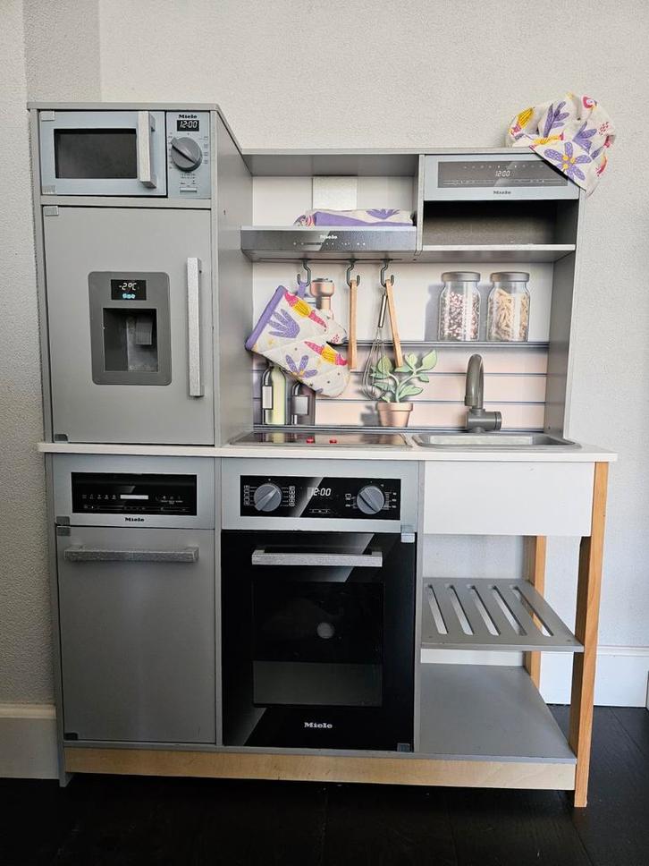 Leuke Kinderkeuken - Miele look!, Kinderen en Baby's, Speelgoed | Speelkeukens, Zo goed als nieuw, Speelkeuken, Hout, Ophalen