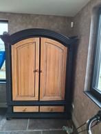 Zwarte/lichteiken toogkast, Huis en Inrichting, Ophalen, Landelijke/brocante stijl, Gebruikt, 200 cm of meer