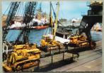 Rotterdam - Haven 19 - schepen met bulldozers - jaren 60, Ophalen of Verzenden, 1960 tot 1980, Ongelopen, Zuid-Holland
