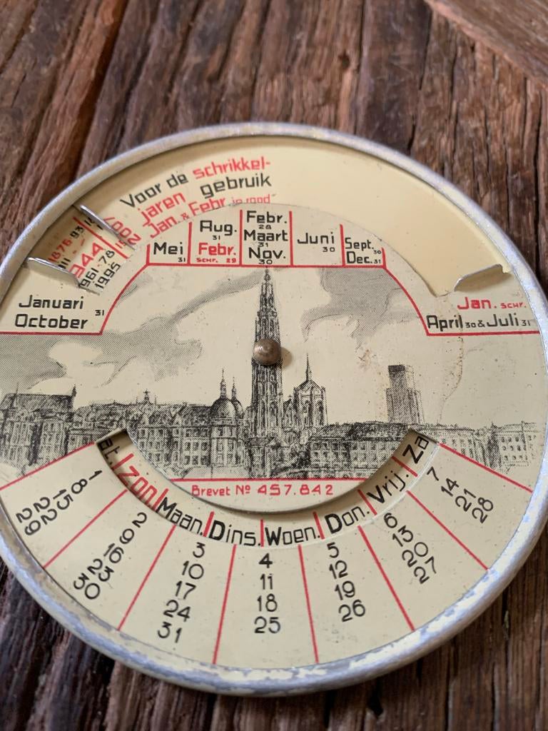 Eeuwigdurende Kalender - Vintage, Antiek en Kunst, Ophalen of Verzenden