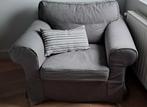 Ikea Ektorp fauteuil - lichtgrijs, wasbare hoes, Ophalen, Eenpersoons, Zo goed als nieuw, Minder dan 150 cm
