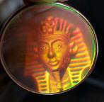 hologram toetanchamon, Goud, Gebruikt, Ophalen of Verzenden, Glas of Kristal