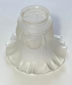 Klassiek Frans gematteerd glazen rokkapje, Ophalen of Verzenden, Gebruikt, Glas, Minder dan 50 cm