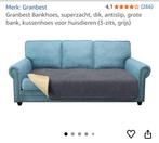 Bankhoes grijs nieuw, Huis en Inrichting, Ophalen of Verzenden, Nieuw