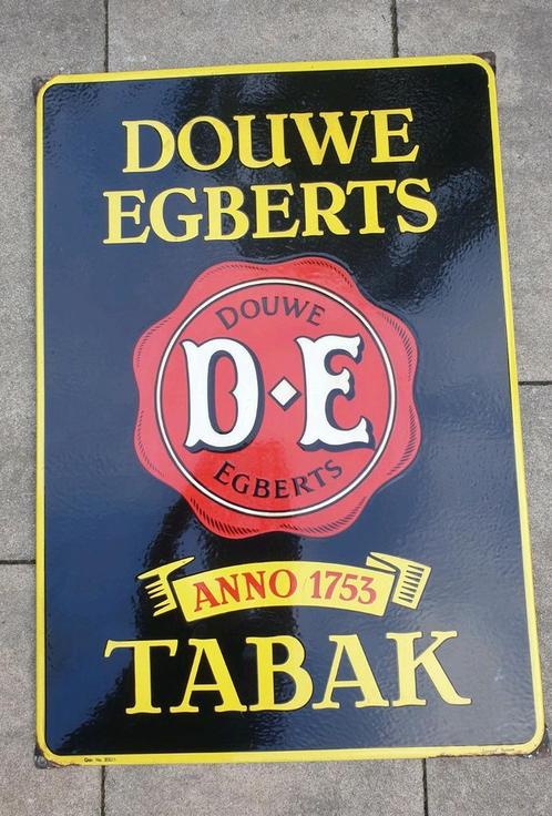 Mooi oud emaille reclamebord Douwe Egberts Tabak Topstaat, Antiek en Kunst, Antiek | Emaille, Ophalen of Verzenden