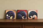 Set van 3 geprinte schilderijen – 20 x 20 cm, Minder dan 50 cm, Nieuw, Ophalen of Verzenden, Schilderij
