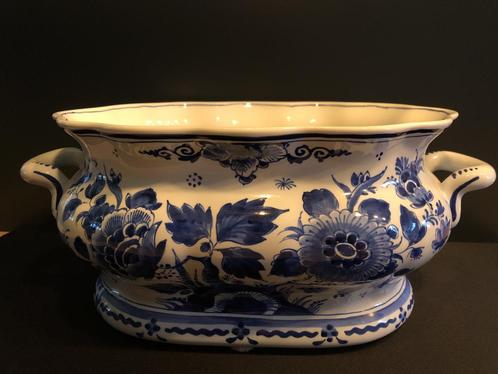 Porceleyne Fles grote Delfts Blauwe Jardiniere (Reyshof), Antiek en Kunst, Antiek | Keramiek en Aardewerk, Ophalen of Verzenden