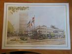 Stadhuis Eindhoven door Paul Decq (1981) gedrukte poster, Verzamelen, Foto's en Prenten, Gebruikt, 1980 tot heden, Ophalen of Verzenden