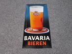 BAVARIA BIER EMAILLE RECLAMEBORD, Verzamelen, Bavaria, Reclamebord, Plaat of Schild, Zo goed als nieuw, Ophalen