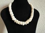 Q176/Vintage Prachtig Witte AGAAT ketting, Gebruikt, Verzenden, Wit, X