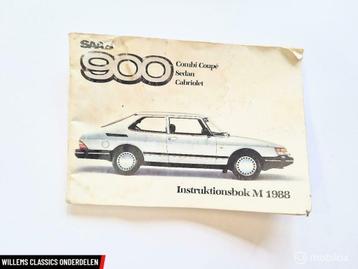 Instructie boekje Saab 900 2.0i ('79-'98) Zweeds
